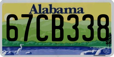 AL license plate 67CB338