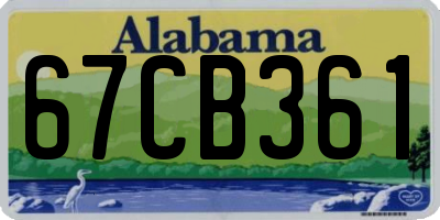 AL license plate 67CB361