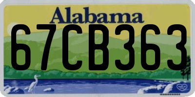 AL license plate 67CB363