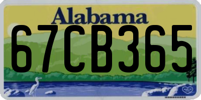 AL license plate 67CB365