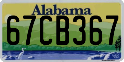 AL license plate 67CB367