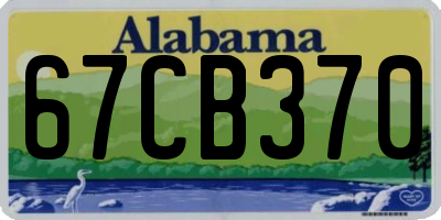 AL license plate 67CB370