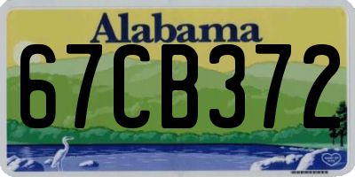 AL license plate 67CB372