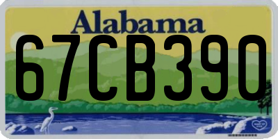 AL license plate 67CB390
