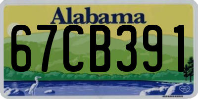 AL license plate 67CB391