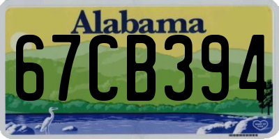 AL license plate 67CB394