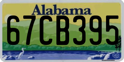 AL license plate 67CB395