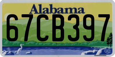 AL license plate 67CB397