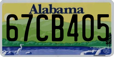 AL license plate 67CB405
