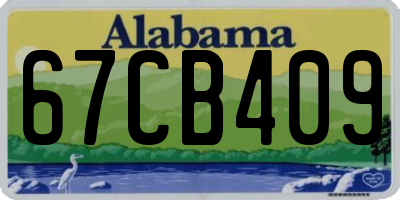 AL license plate 67CB409