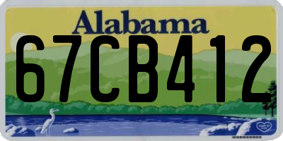 AL license plate 67CB412