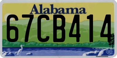 AL license plate 67CB414