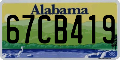 AL license plate 67CB419