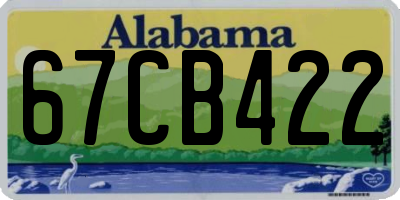 AL license plate 67CB422