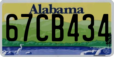AL license plate 67CB434