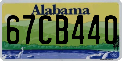 AL license plate 67CB440