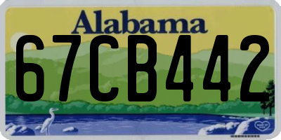 AL license plate 67CB442