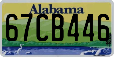AL license plate 67CB446