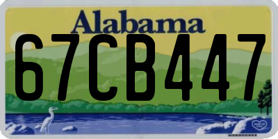 AL license plate 67CB447
