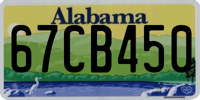 AL license plate 67CB450