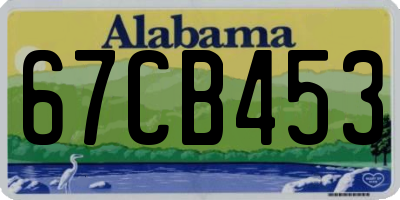 AL license plate 67CB453