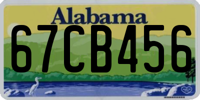 AL license plate 67CB456