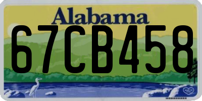 AL license plate 67CB458
