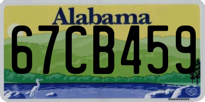 AL license plate 67CB459