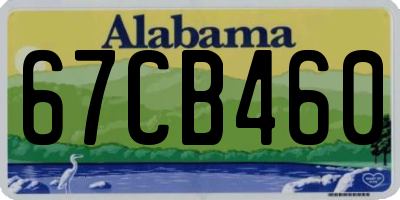 AL license plate 67CB460