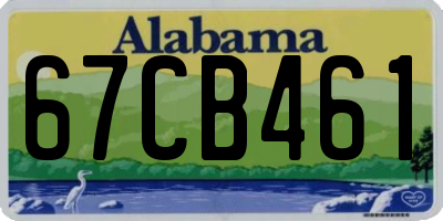 AL license plate 67CB461