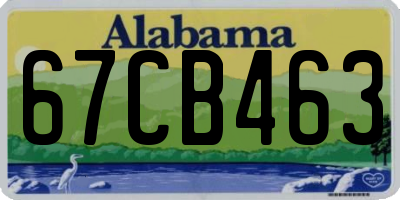 AL license plate 67CB463