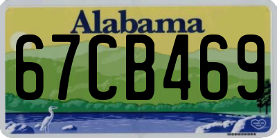 AL license plate 67CB469