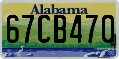 AL license plate 67CB470
