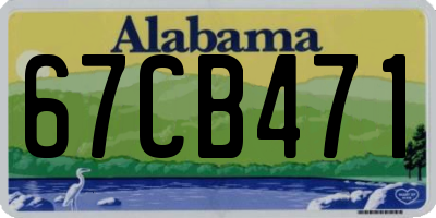 AL license plate 67CB471