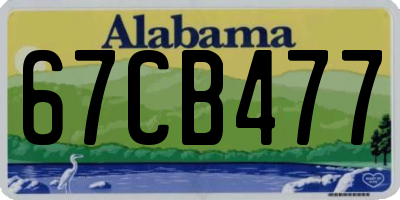 AL license plate 67CB477