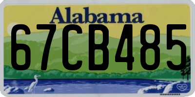 AL license plate 67CB485