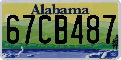AL license plate 67CB487