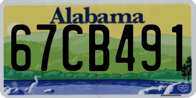 AL license plate 67CB491