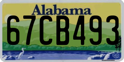 AL license plate 67CB493