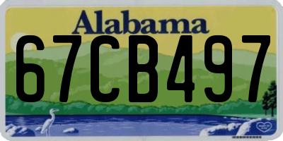 AL license plate 67CB497