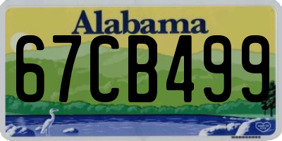 AL license plate 67CB499