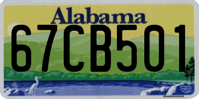 AL license plate 67CB501