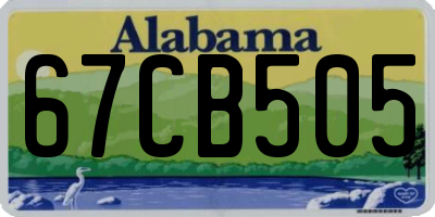 AL license plate 67CB505