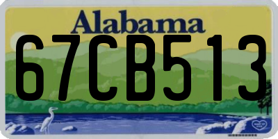 AL license plate 67CB513