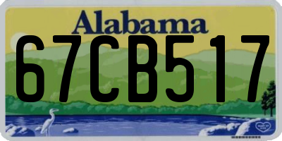 AL license plate 67CB517