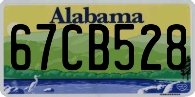 AL license plate 67CB528