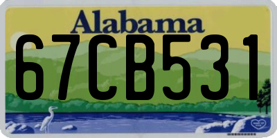 AL license plate 67CB531