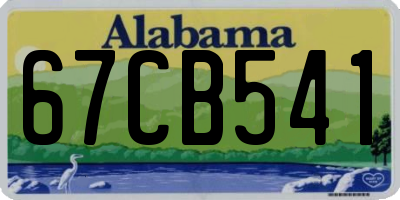AL license plate 67CB541