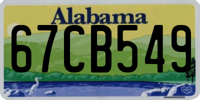 AL license plate 67CB549