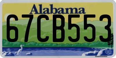 AL license plate 67CB553